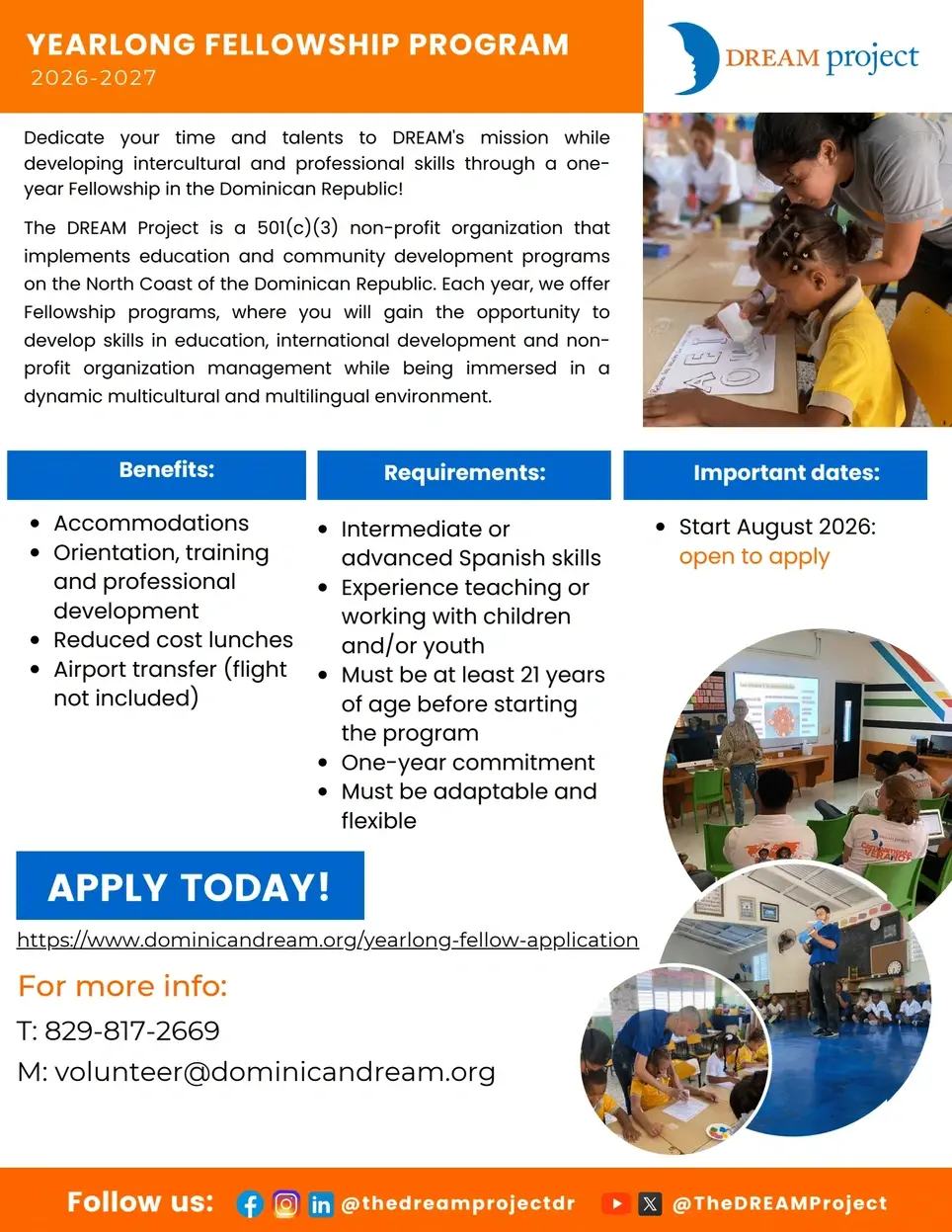 2026-2027 Yearlong Fellowship Program