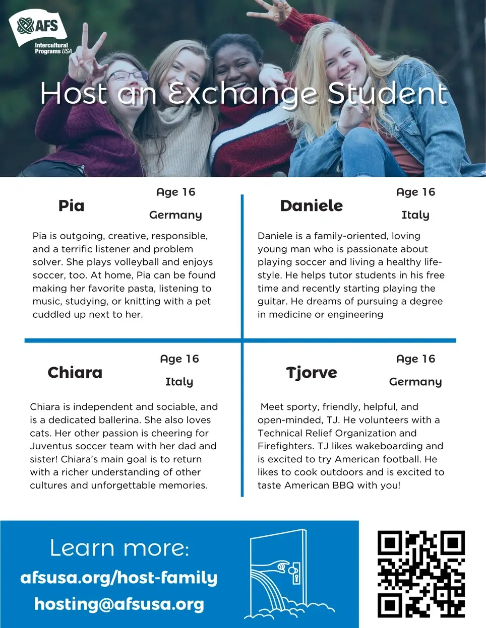 Host an Exchange Student after the FIFA World Cup