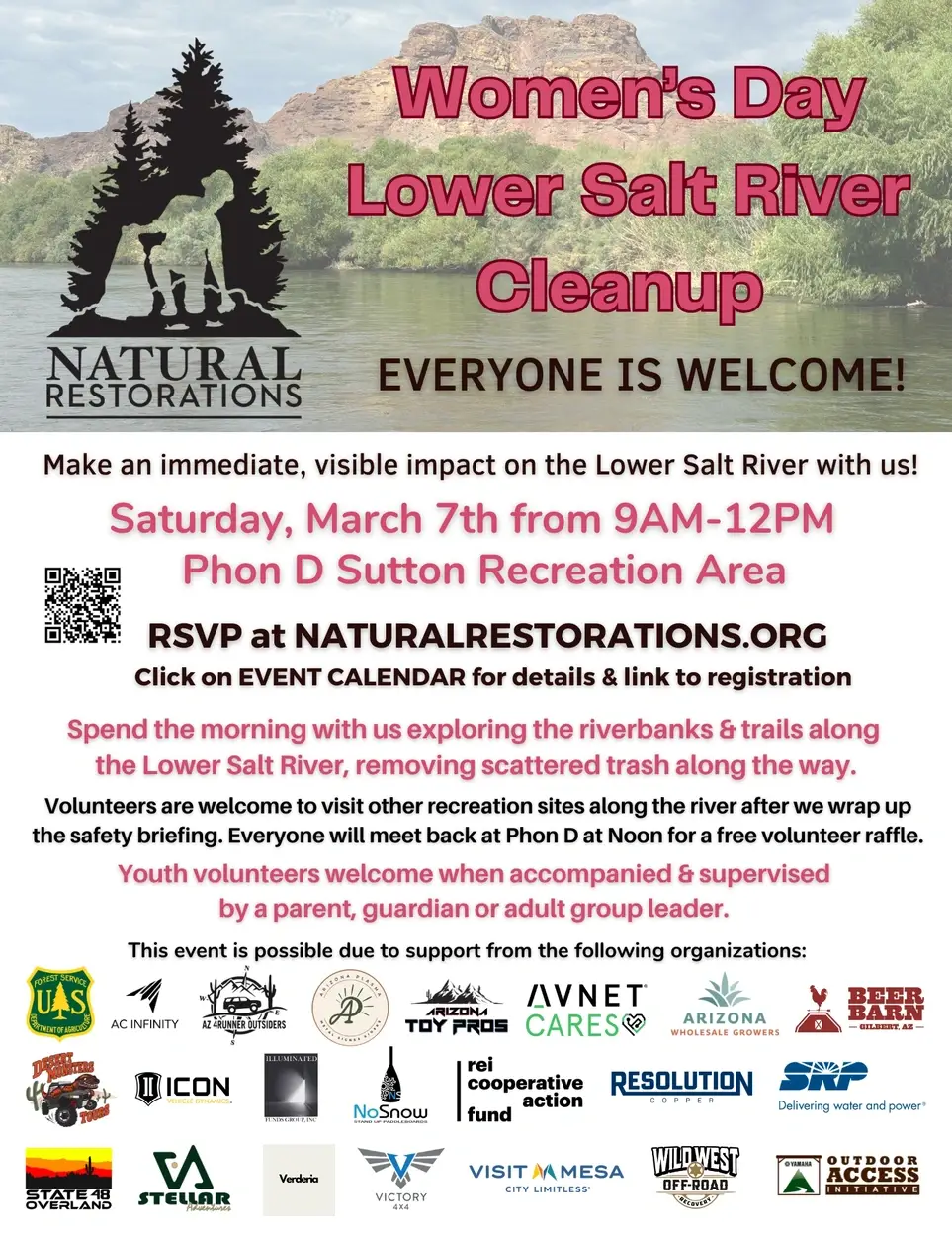 Women's Day Lower Salt River Cleanup