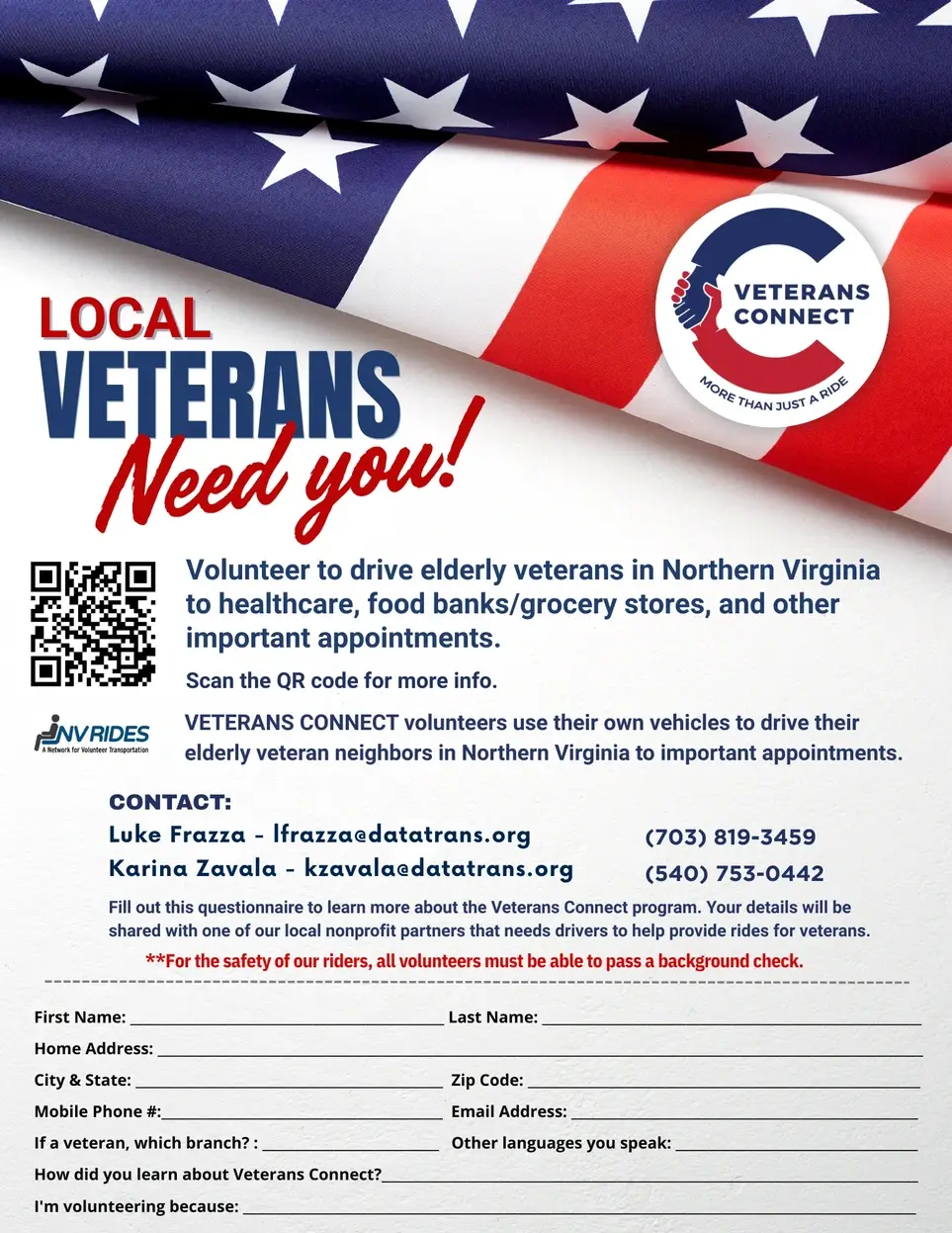 Your Fellow Veterans Need Help! Volunteer Today for Veterans Connect.