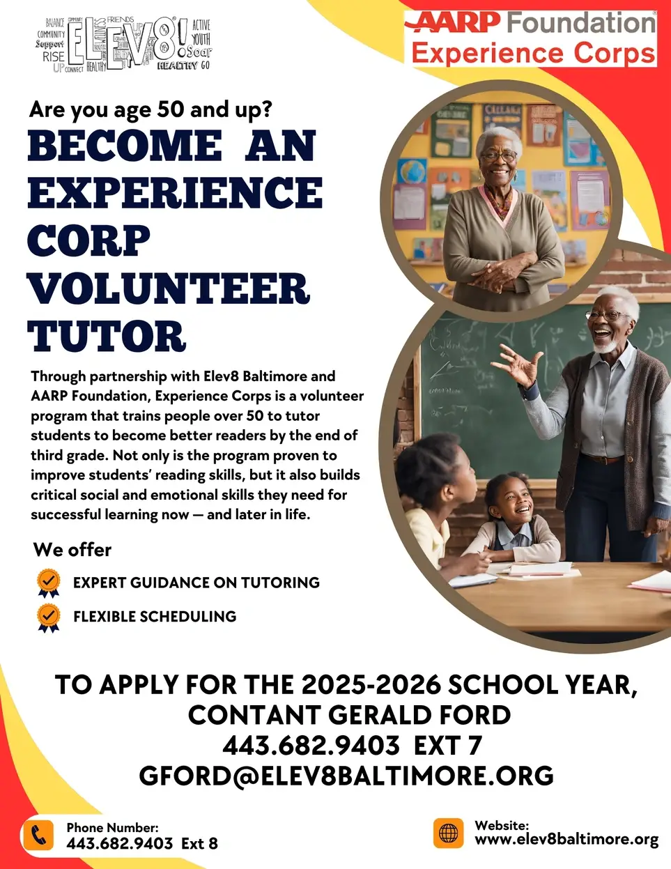 Elev8 Baltimore AARP Experience Corps Tutor