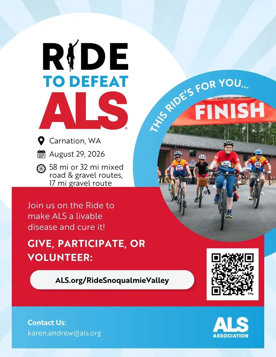 Ride to Defeat ALS Volunteer