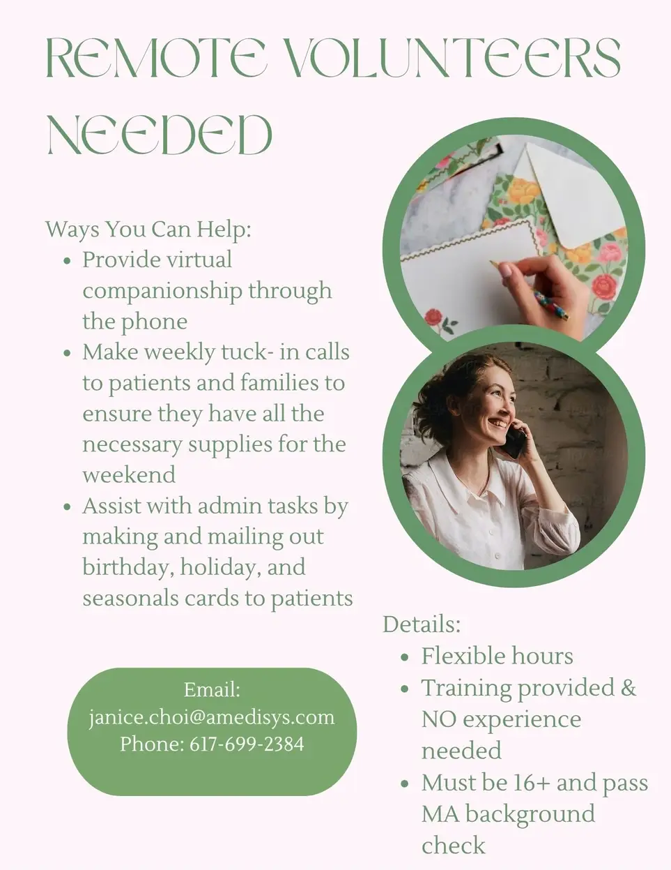 🤝 Virtual Volunteer: Support Hospice Patients from Home 🤝