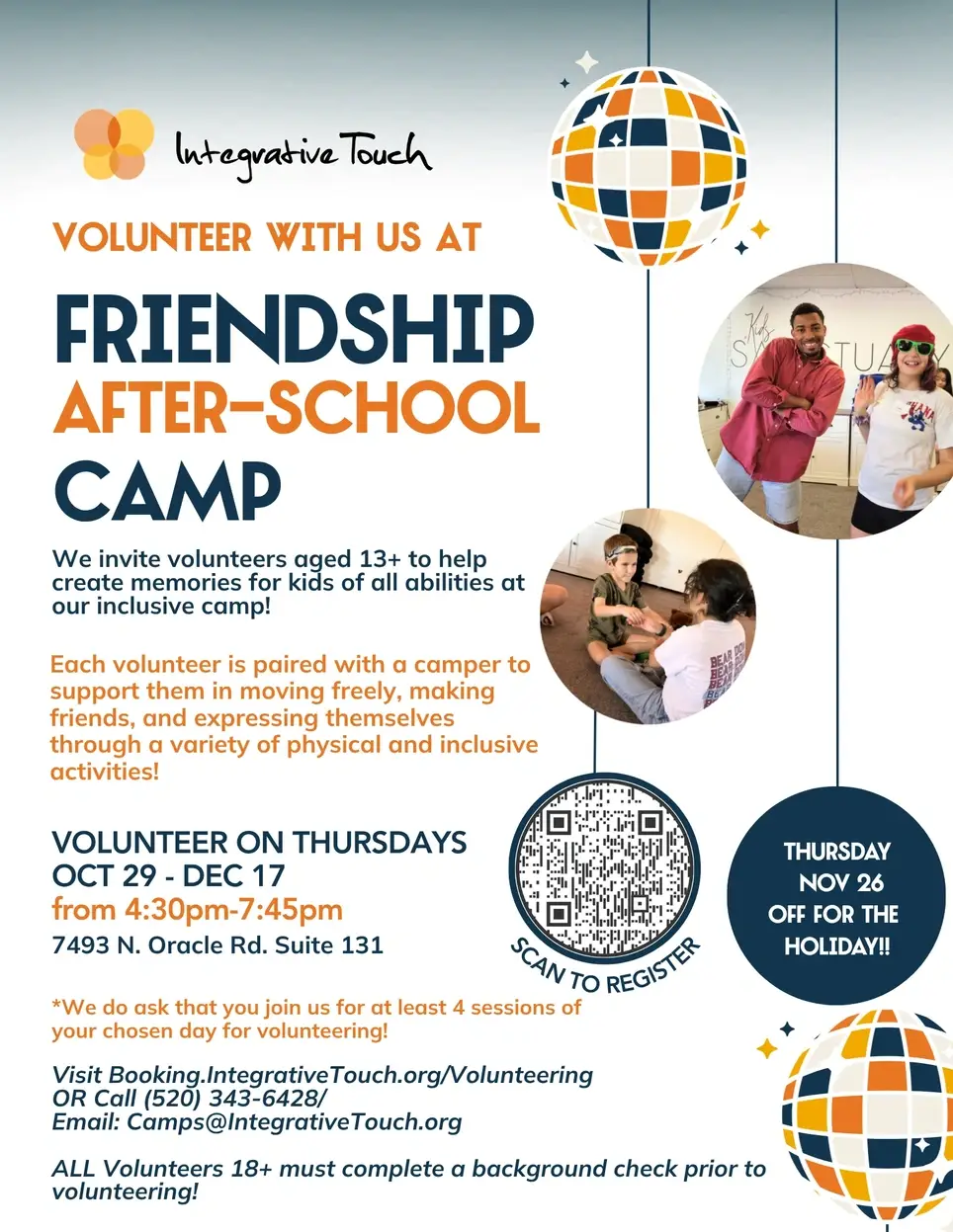 Volunteer Buddy for Thursdays Afterschool Special Needs Camp
