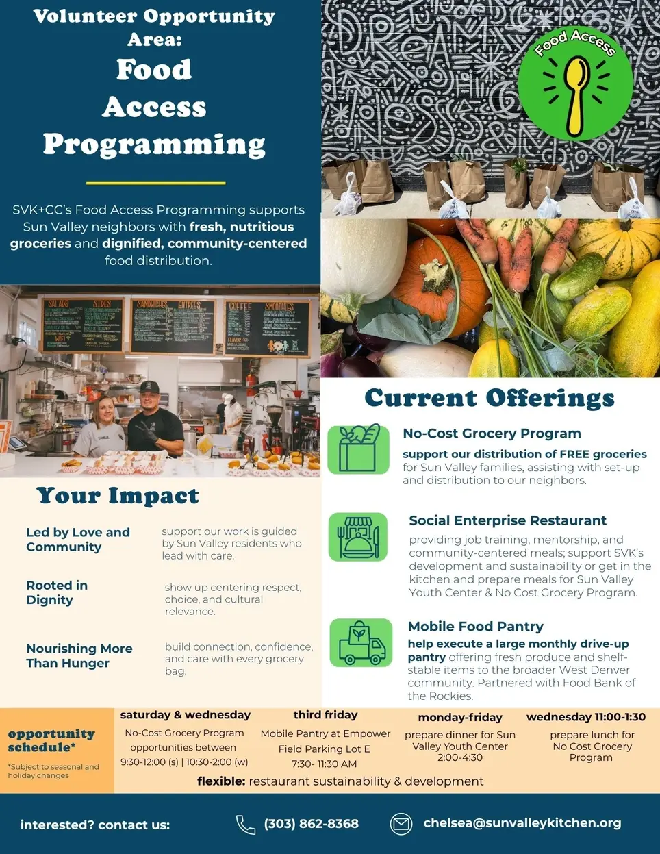Support Food Access Efforts in Denver's Sun Valley Neighborhood! Multiple Roles Available.