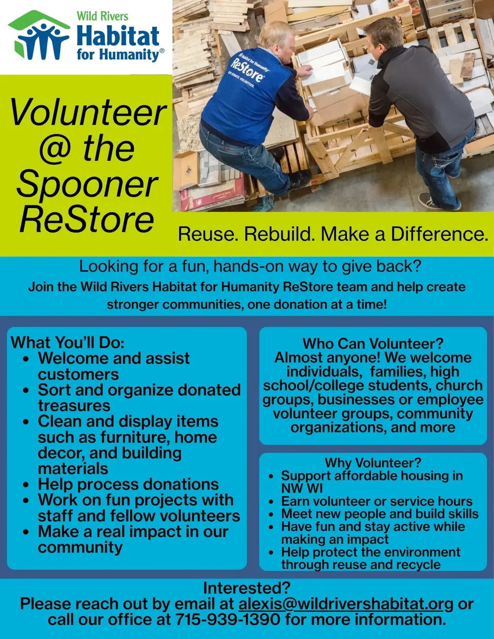 Make a Difference in Your Community — Volunteer at the Habitat ReStore!