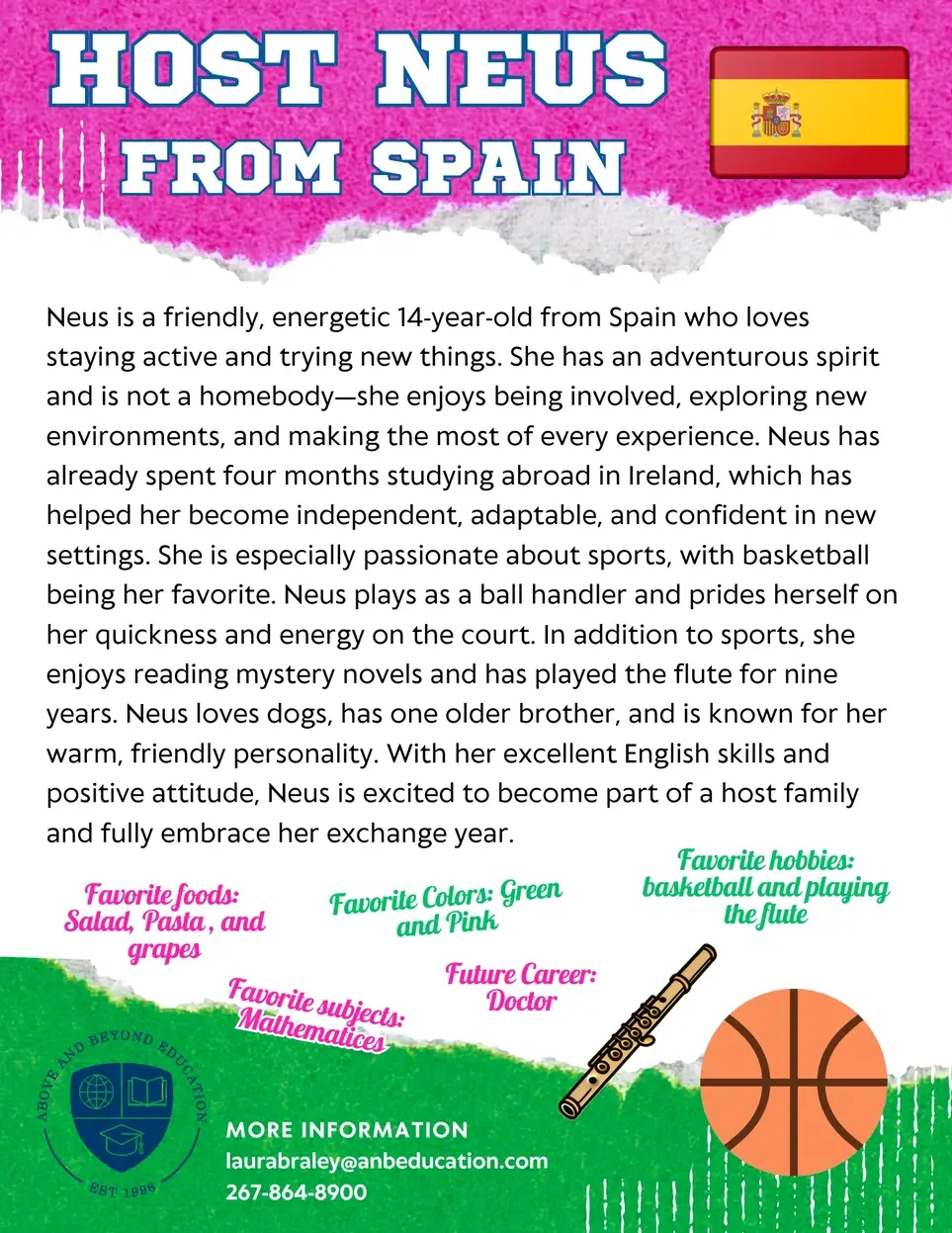 Host an International Student: Meet Neus from Spain!