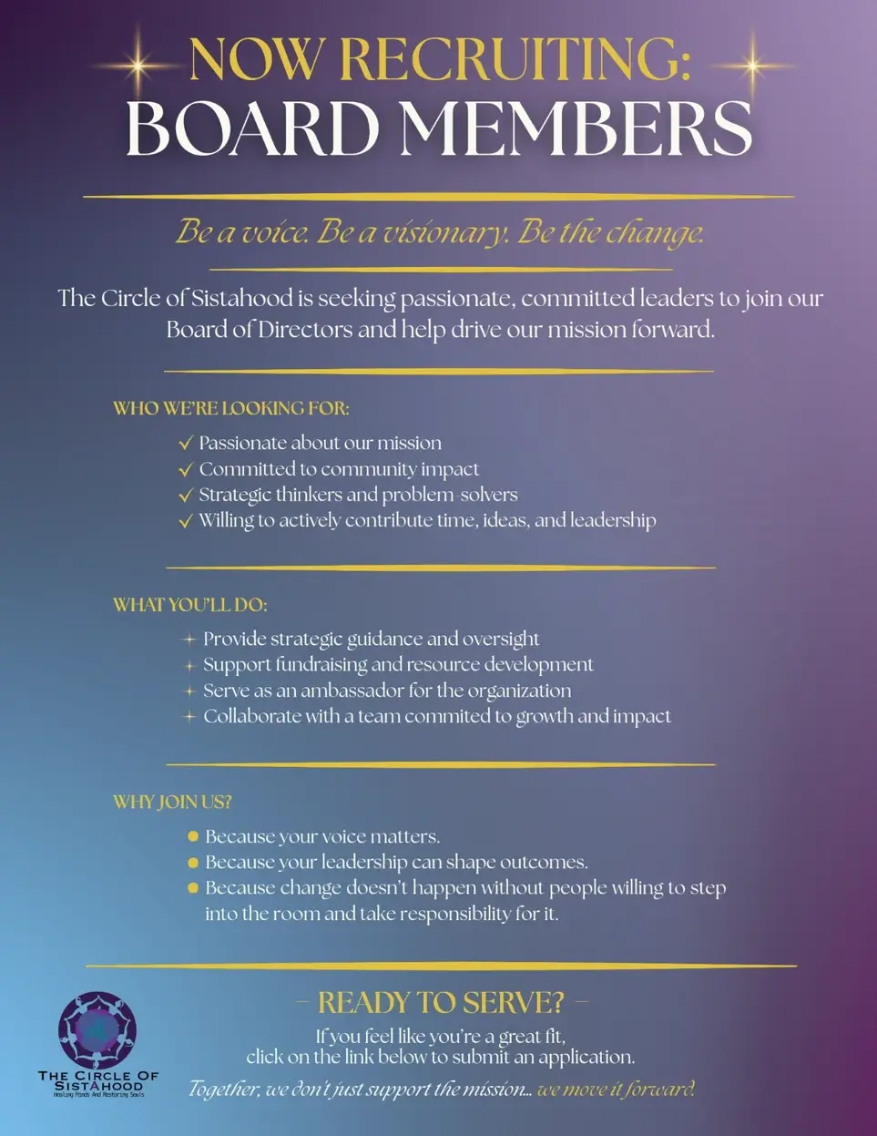 Seeking Board Members