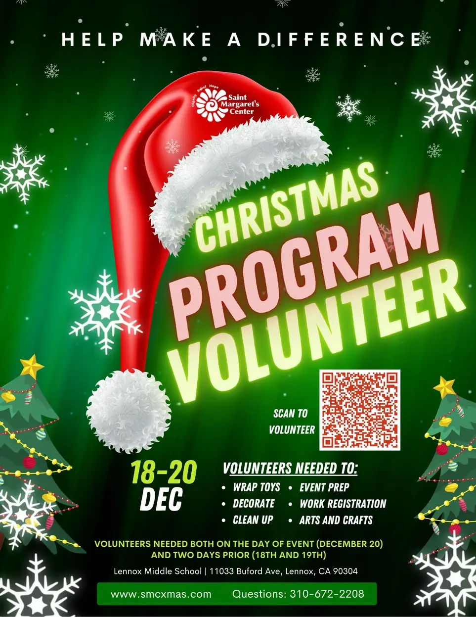 Spread Holiday Cheer: Volunteer at the St. Margaret's Center Christmas Program