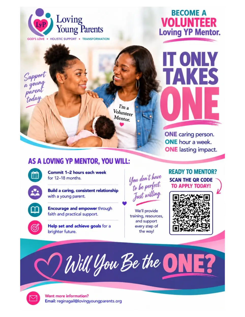 Volunteer Mentors Needed for Teen Parents