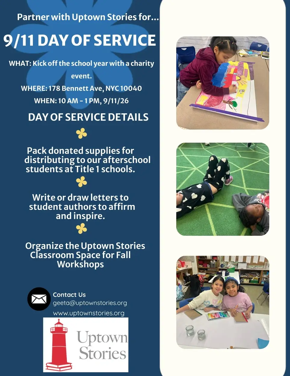 9/11 Day of Service at Uptown Stories