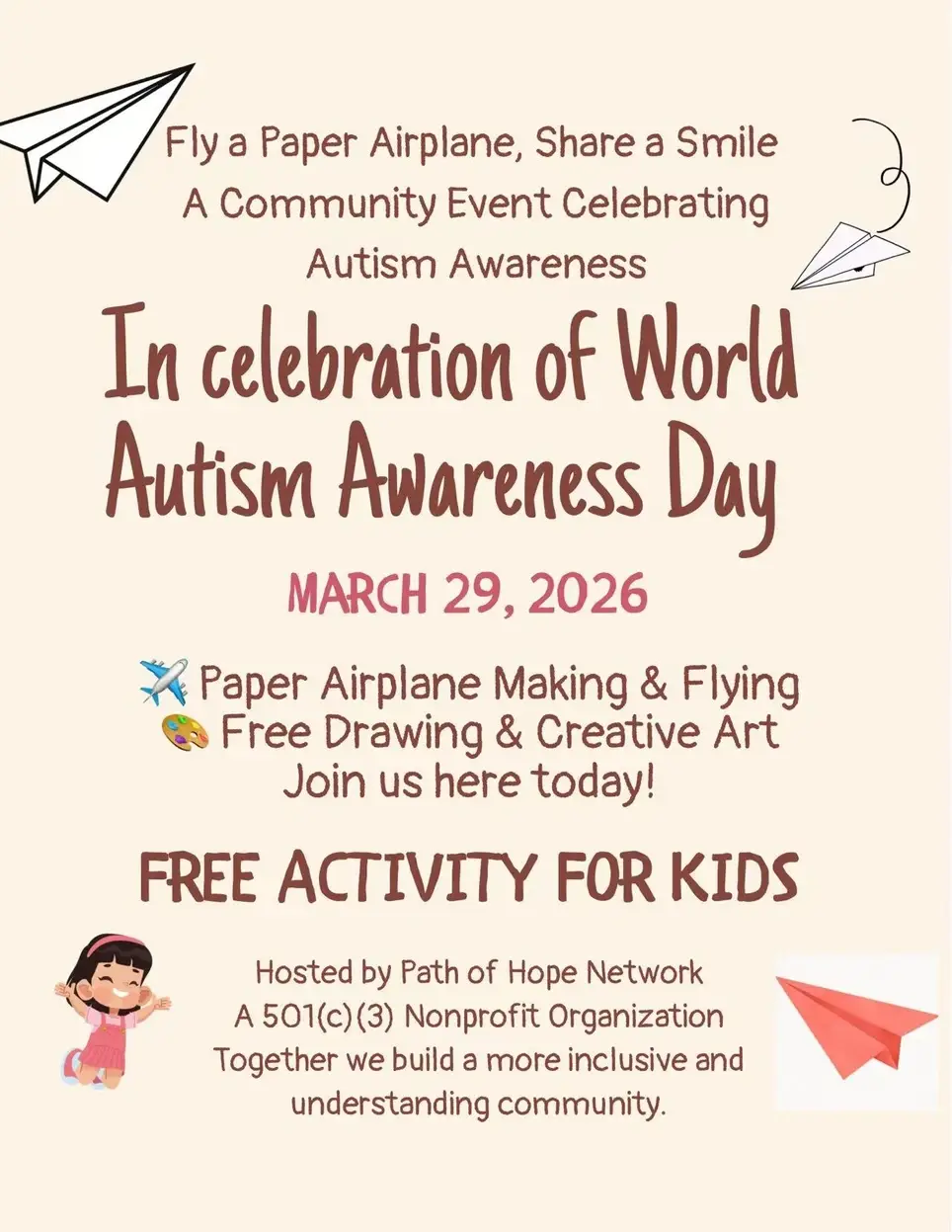 Autism Awareness Day Event Volunteer