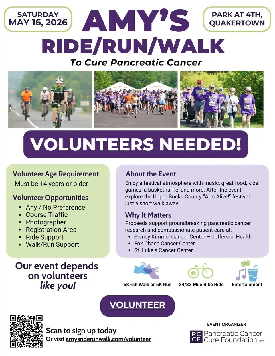 Amy's Ride/Run/Walk 2026