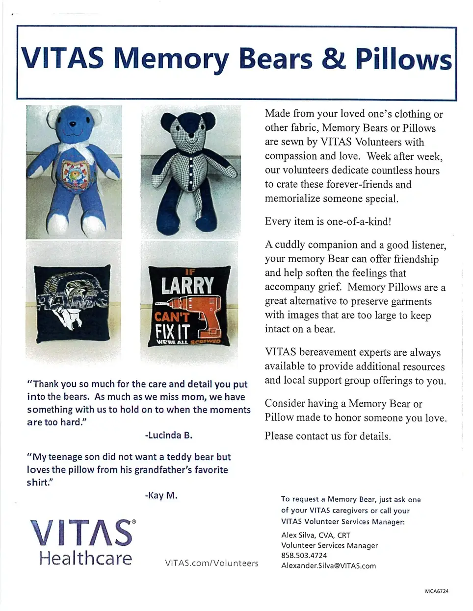 A Hospice Memory Bear Sewer