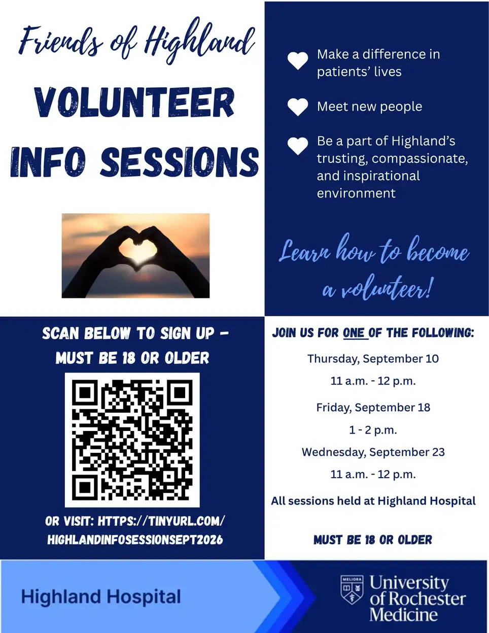 Highland Hospital - Volunteer Info Session