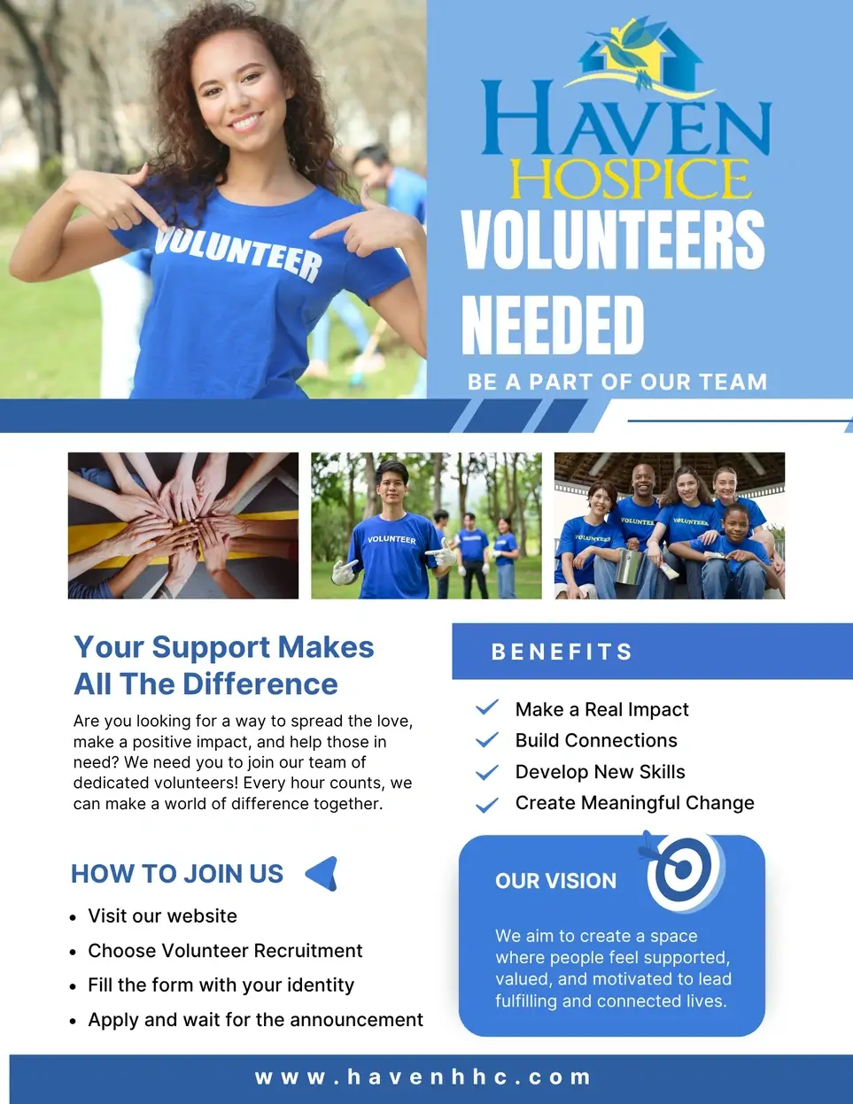 Volunteers Needed for Supportive Care Individuals