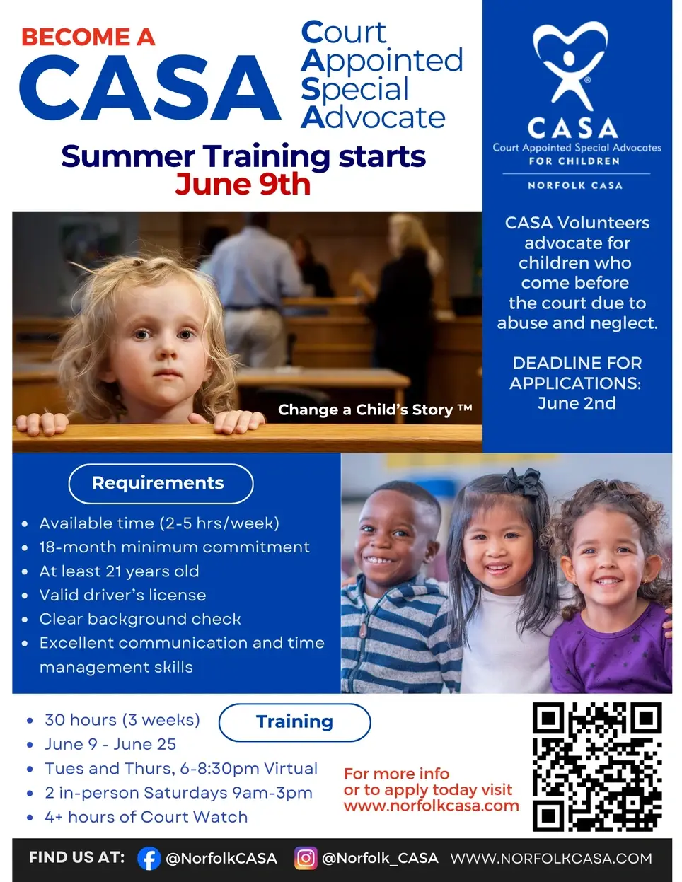 Become a Court Appointed Special Advocate for Children!