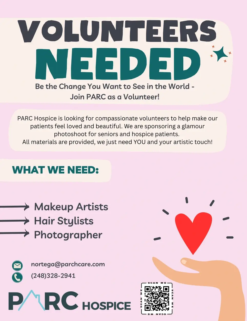 Hospice Volunteer- Hair and Makeup Artists