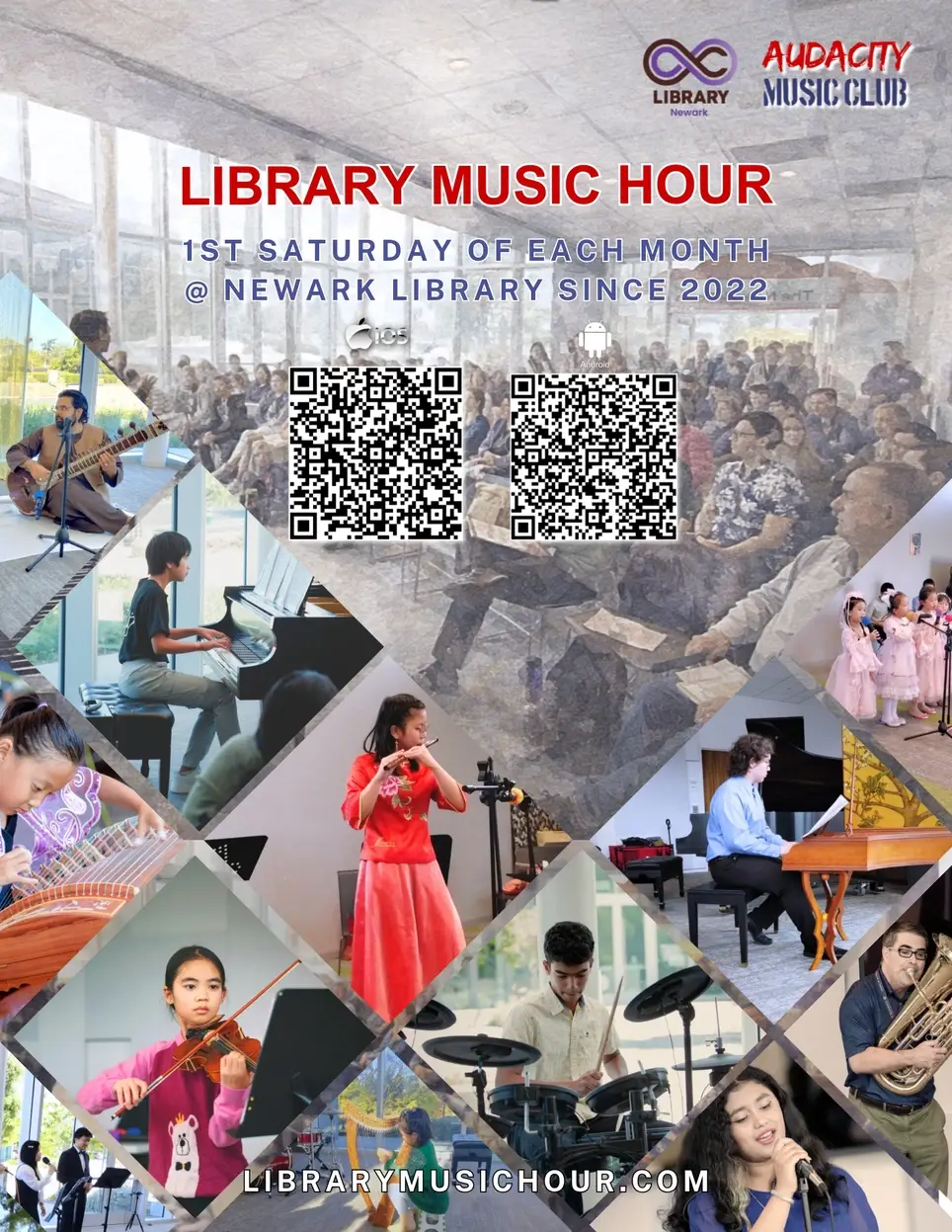 Perform music @ Newark Libraries