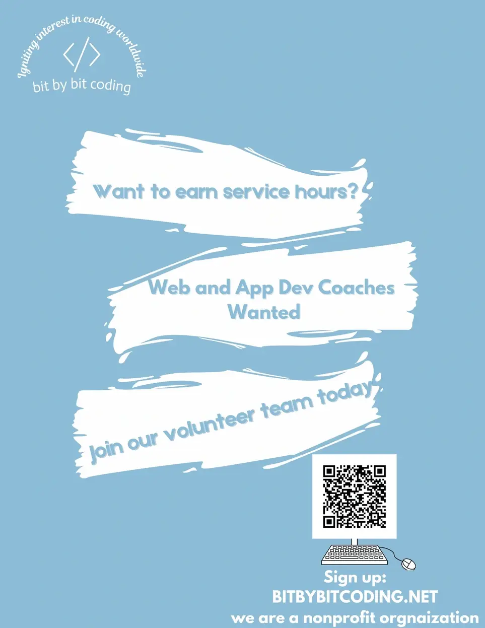 Web Development and App Development Coaches Needed