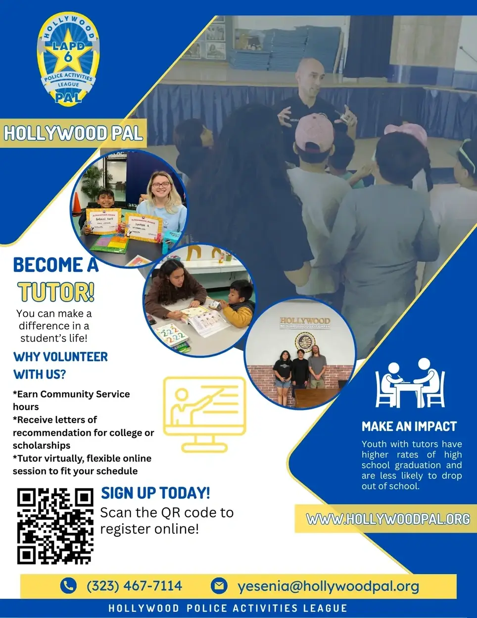 Volunteer High School Tutor (In -Person)
