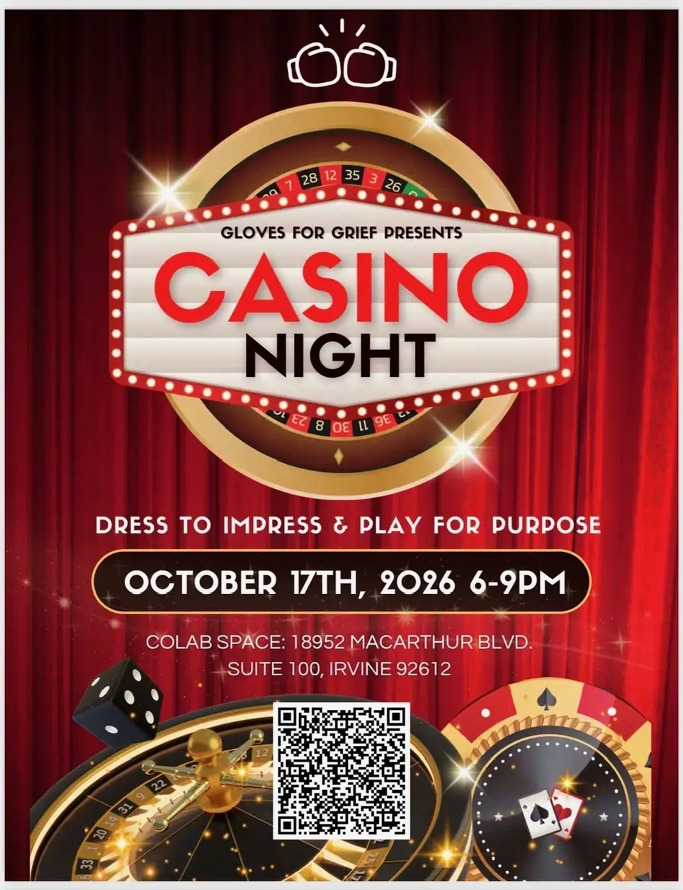 2nd Annual Gloves for Grief Casino night