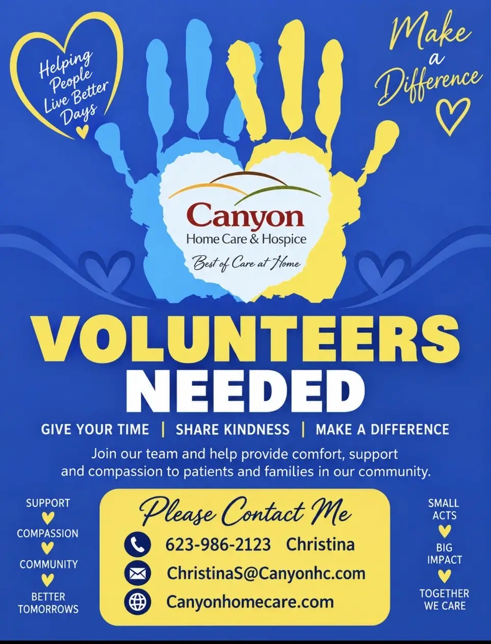 Volunteer for Canyon Hospice