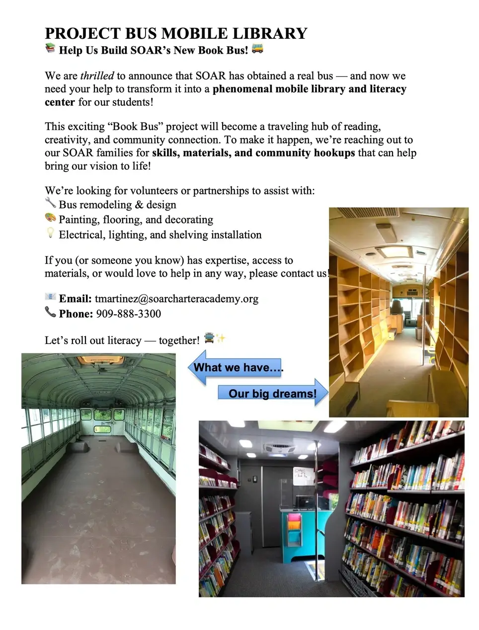 Experienced Bus Rehab and/or Donation of Materials