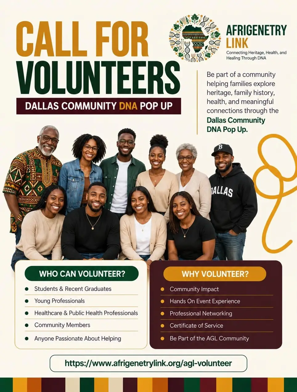 Volunteer at the Dallas Community DNA Pop Up
