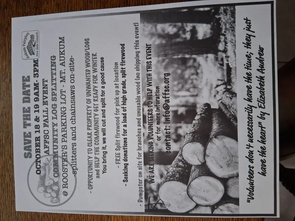 Community Log Splitting Event
