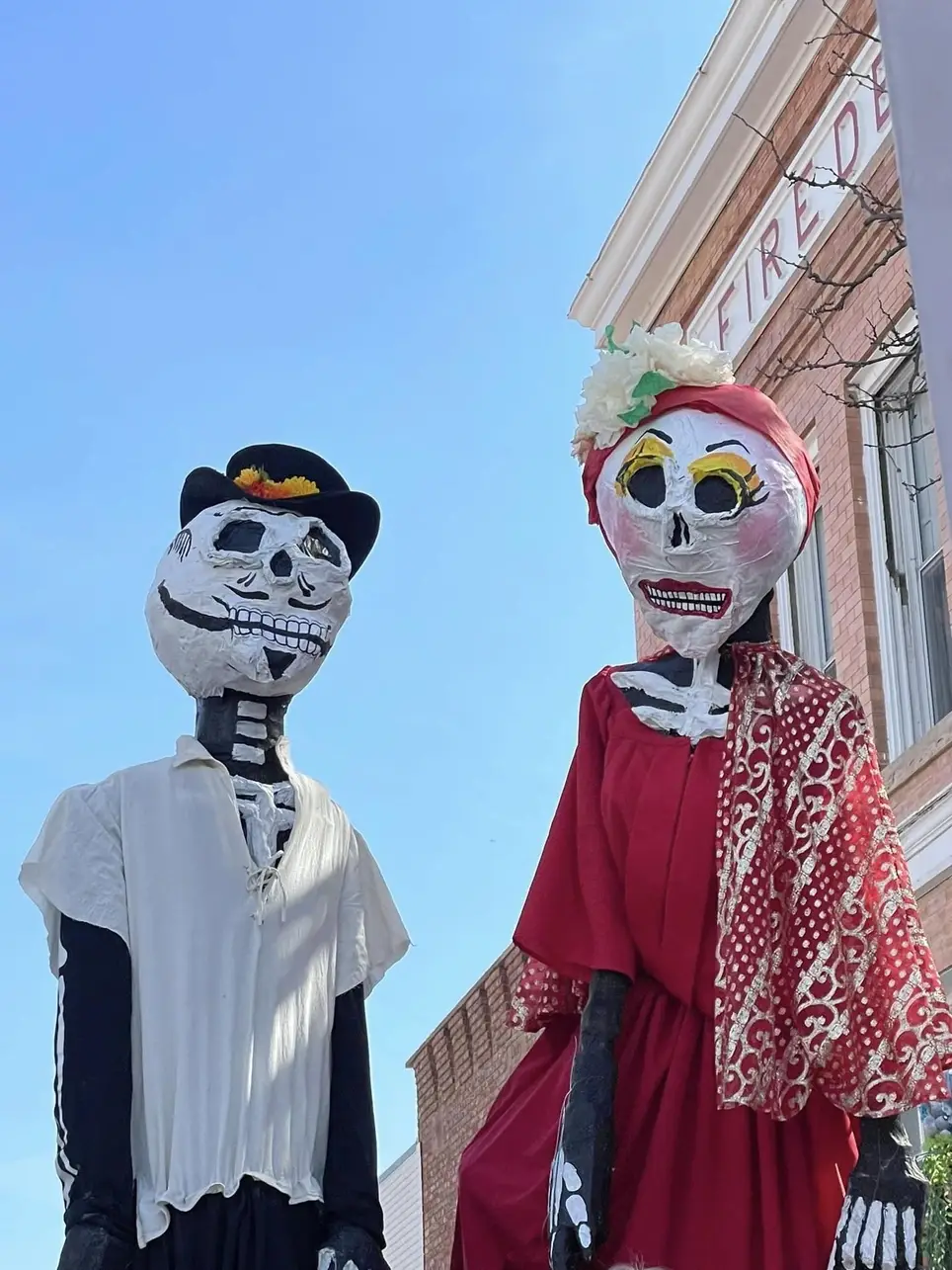 Gigantes Carriers and Leaders for Dia de los Muertos Gigantes Procession