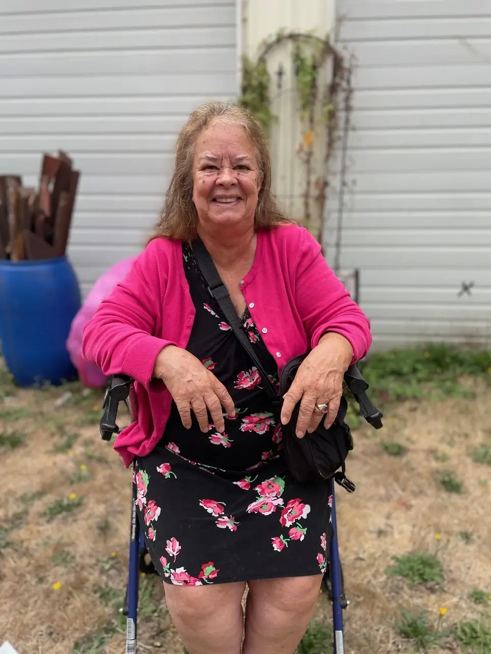 Light housework for visually impaired isloated wonderful elder