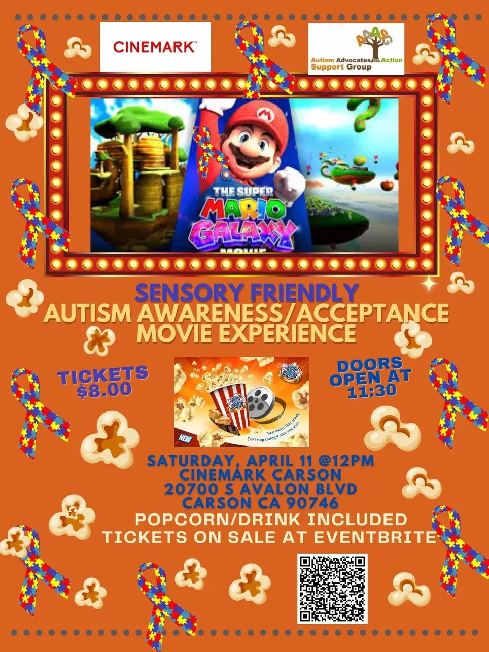 Autism Awareness Movie Attendant