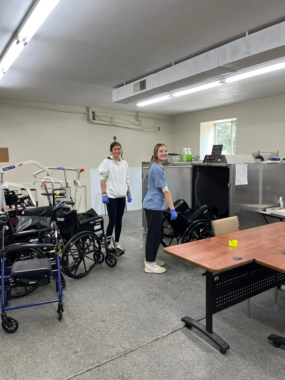 Health Equipment Sanitization and Restocking