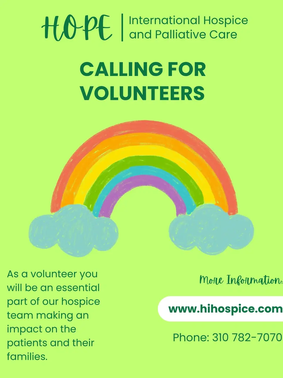 Hospice Volunteer (Unpaid)