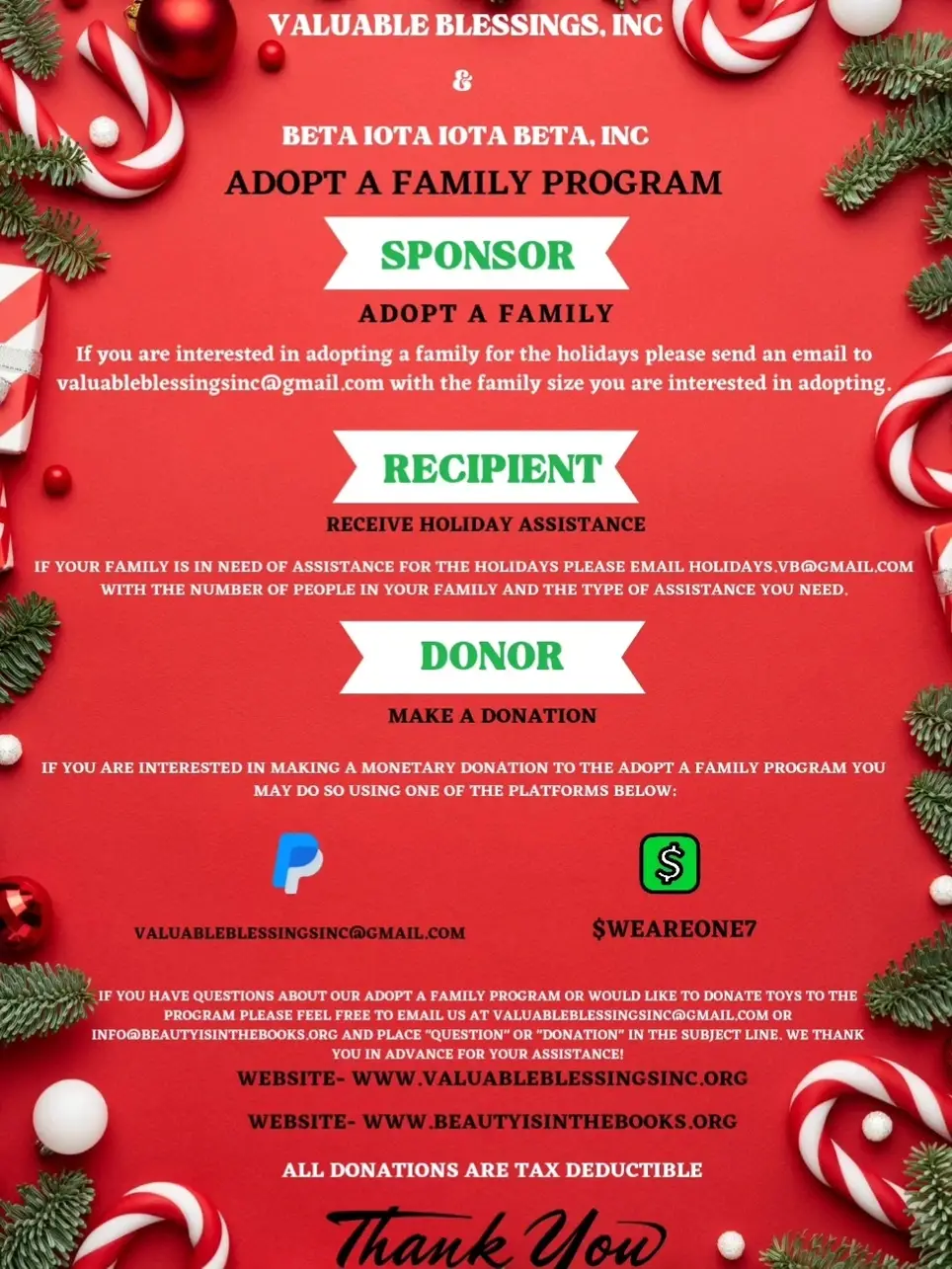 Volunteer to Adopt a Family for Christmas!