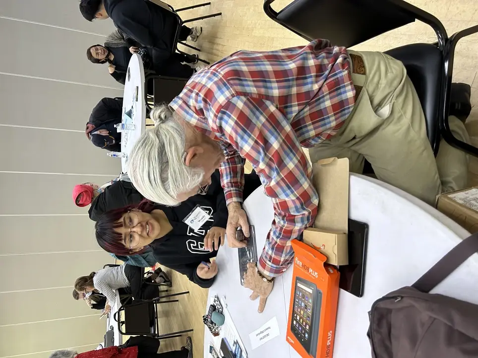 Tech Tutoring event for older adults - help them with basic phone and tablet questions