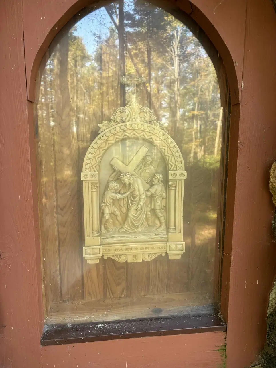 Stone Mason Needed, Plexiglass Set in Stone Needs to Be Removed and Replaced