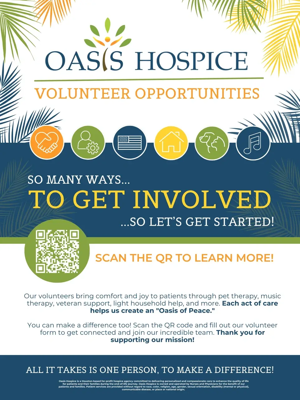 Become a Hospice Volunteer at Oasis Hospice