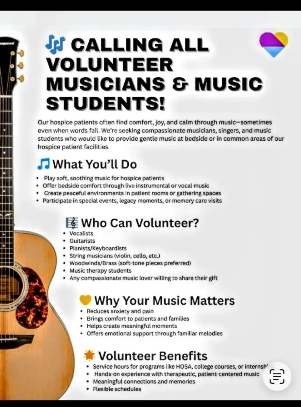 Volunteer for facility visits