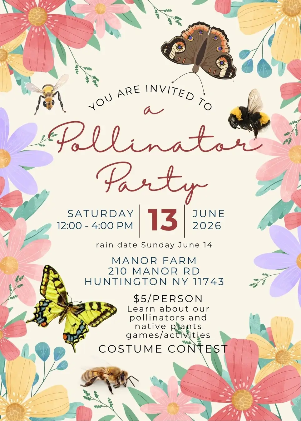 Be a Busy Bee at our Pollinator Party