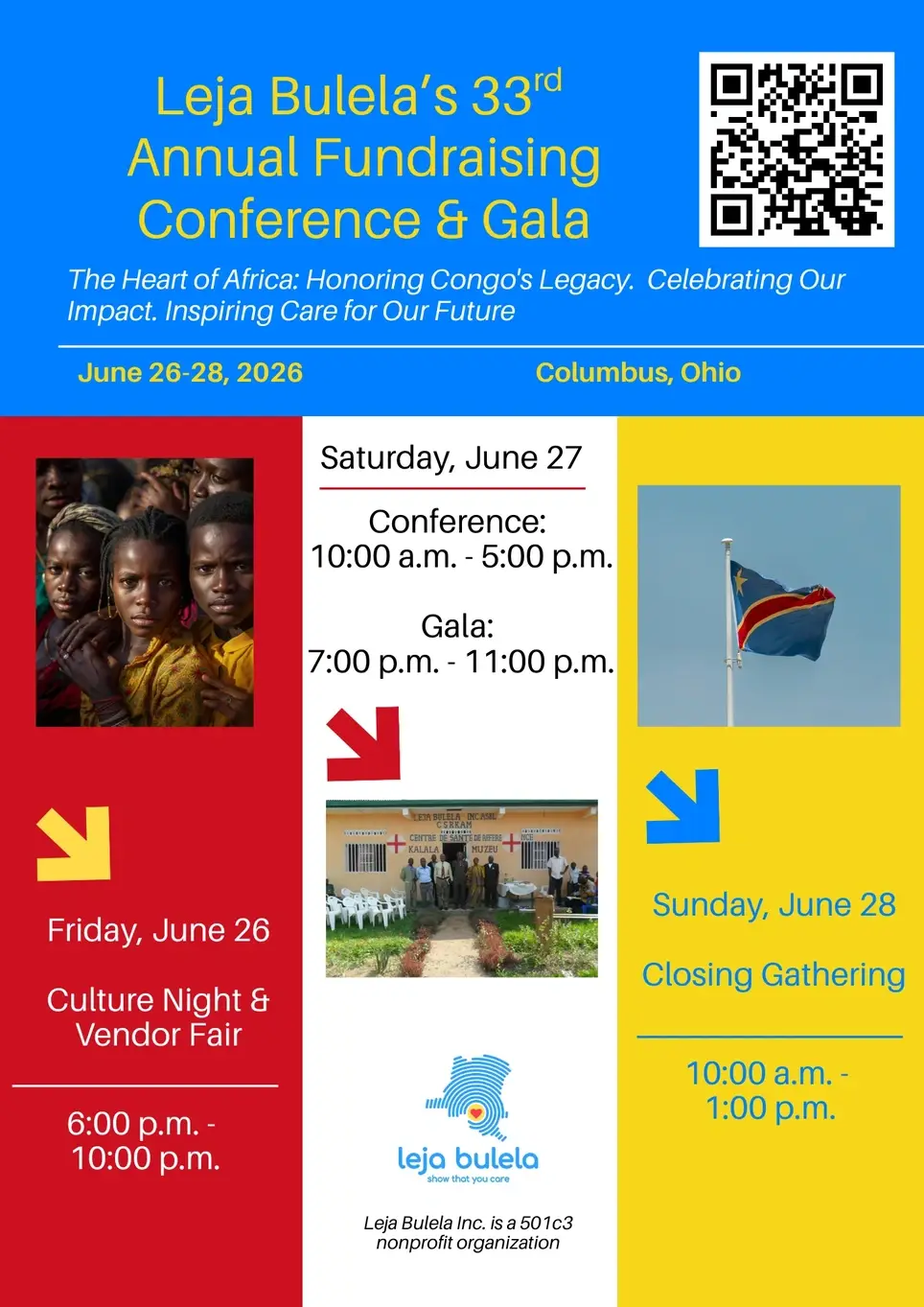 Join us at "The Heart of Africa" | Leja Bulela's 33rd Annual Conference