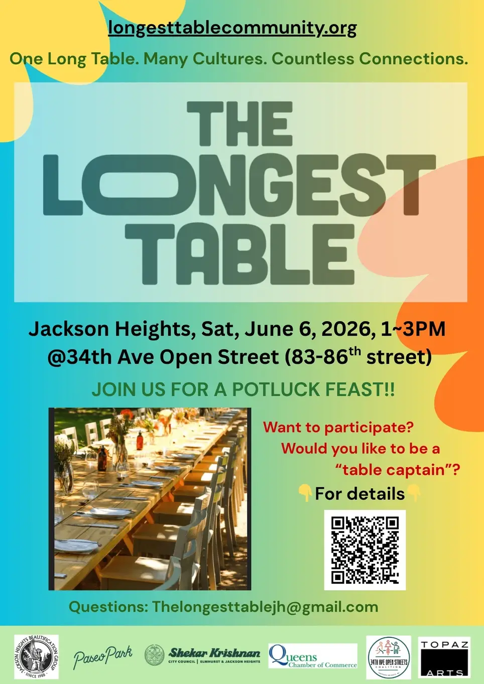 The Longest Table Jackson Heights