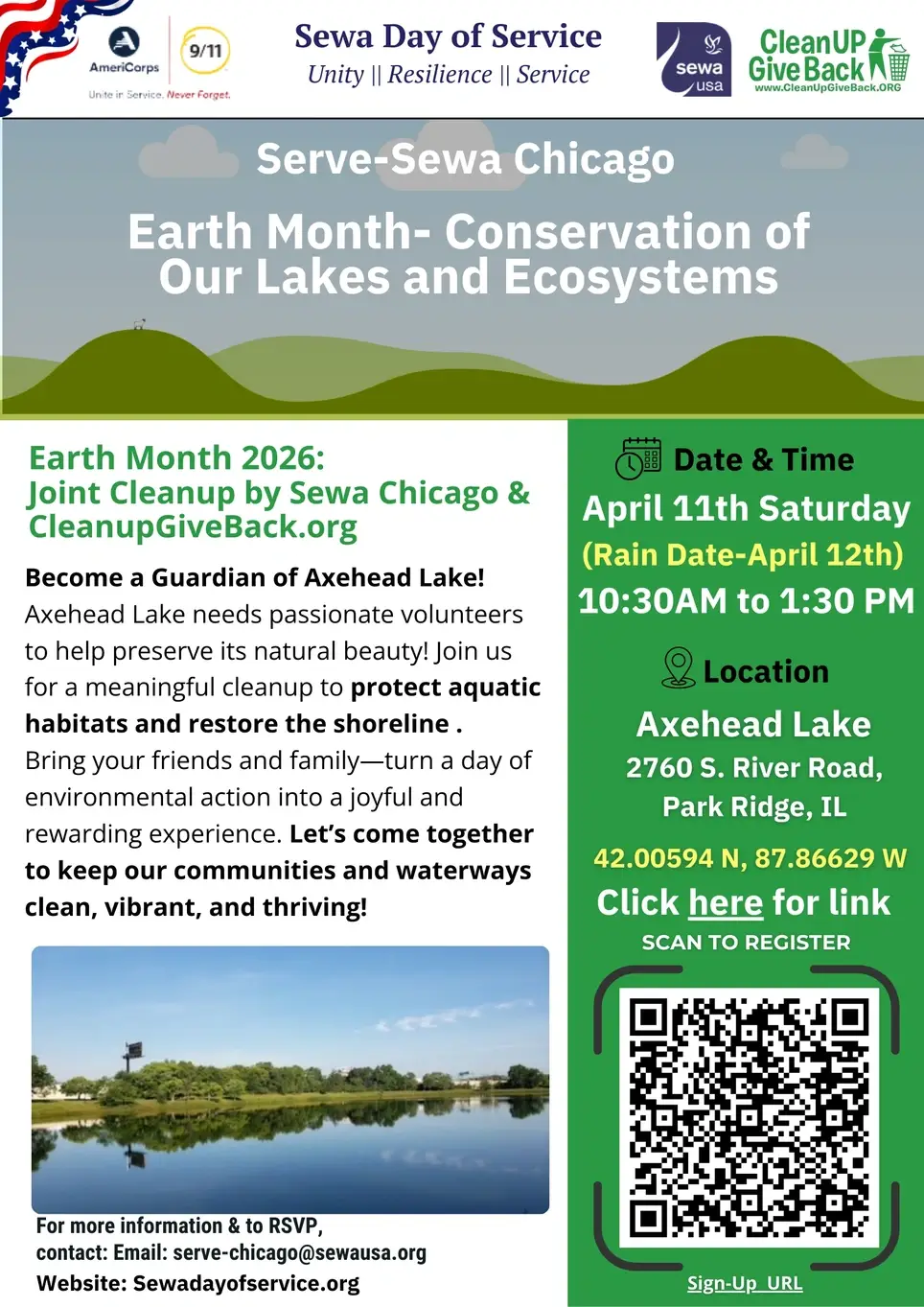 Serve-Sewa Chicago - Earth Month- Conservation of Our Lakes and Ecosystems