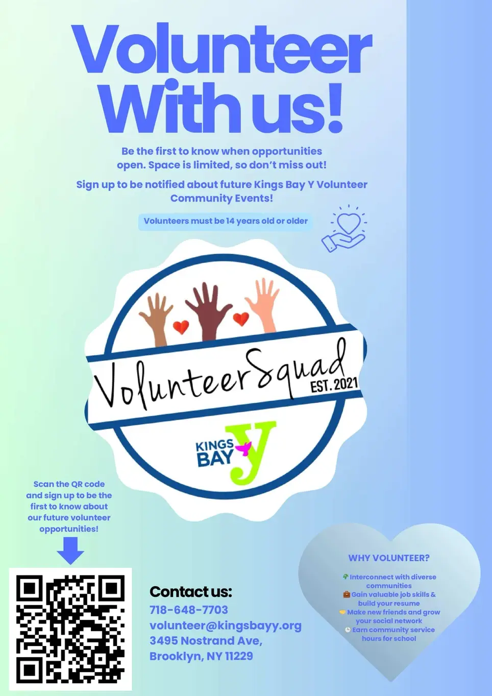 Join the Kings Bay Y Volunteer Team: Upcoming Student Opportunities