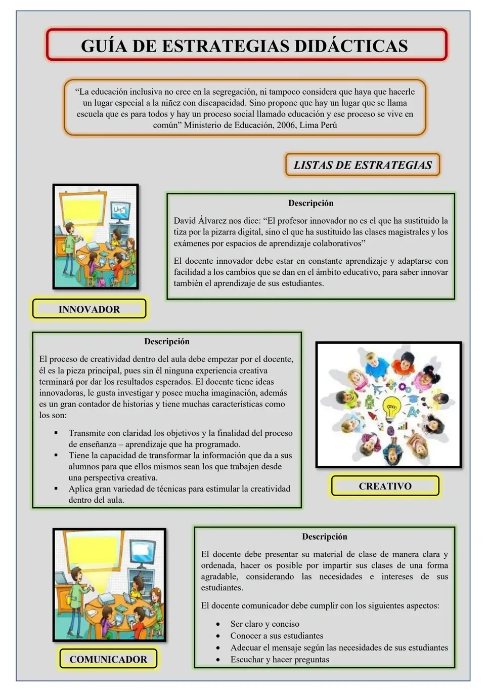 PROFESOR/A EDUCACION ESPECIAL PARA CLASES DE APOYO NIVEL PRIMARIOL