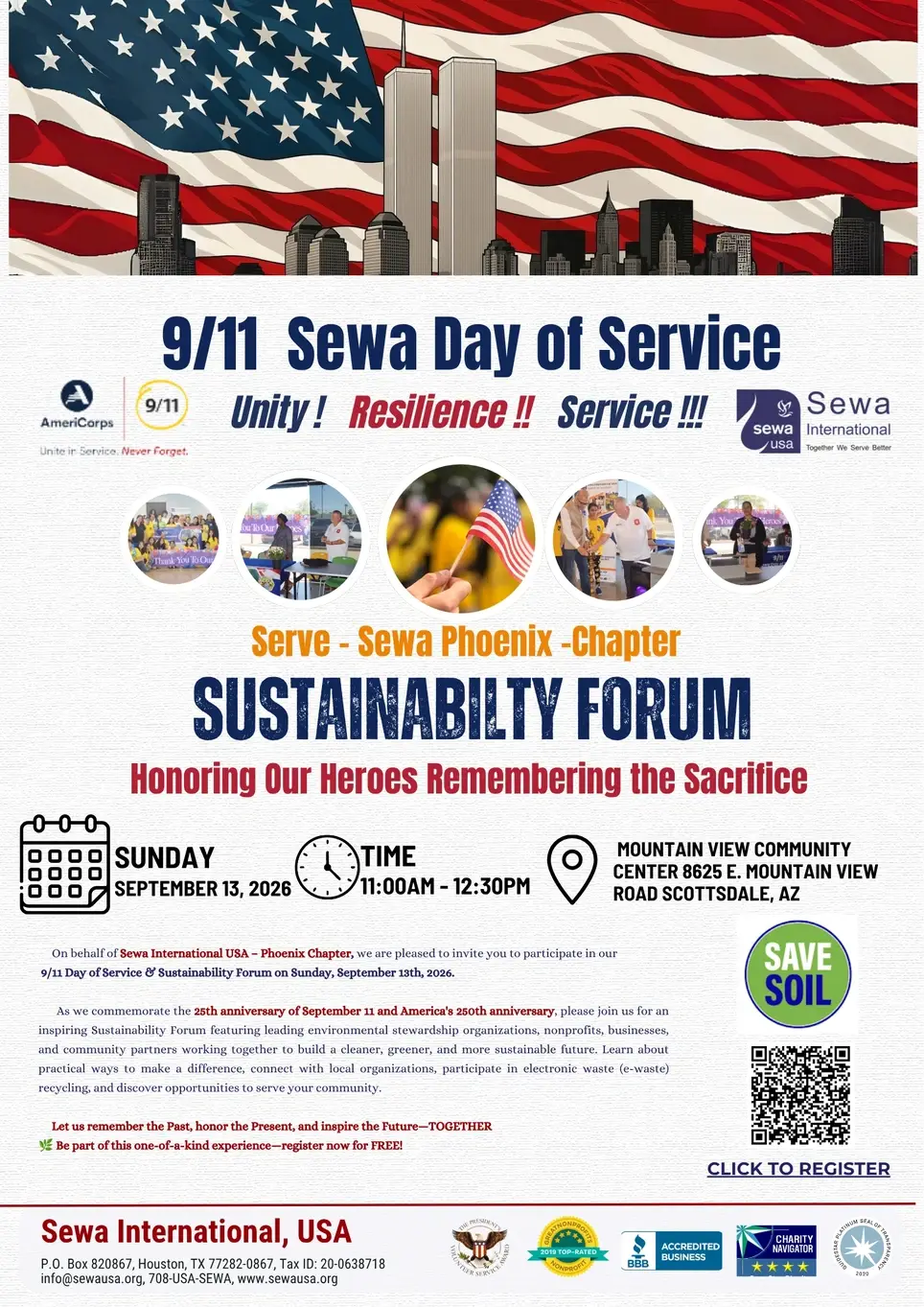 Sustainabilty Forum -Honoring our Heroes  Remembering the sacrifice