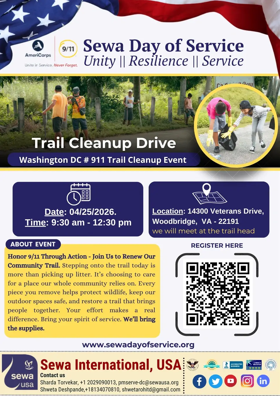Veterans Memorial Park Trail Cleanup