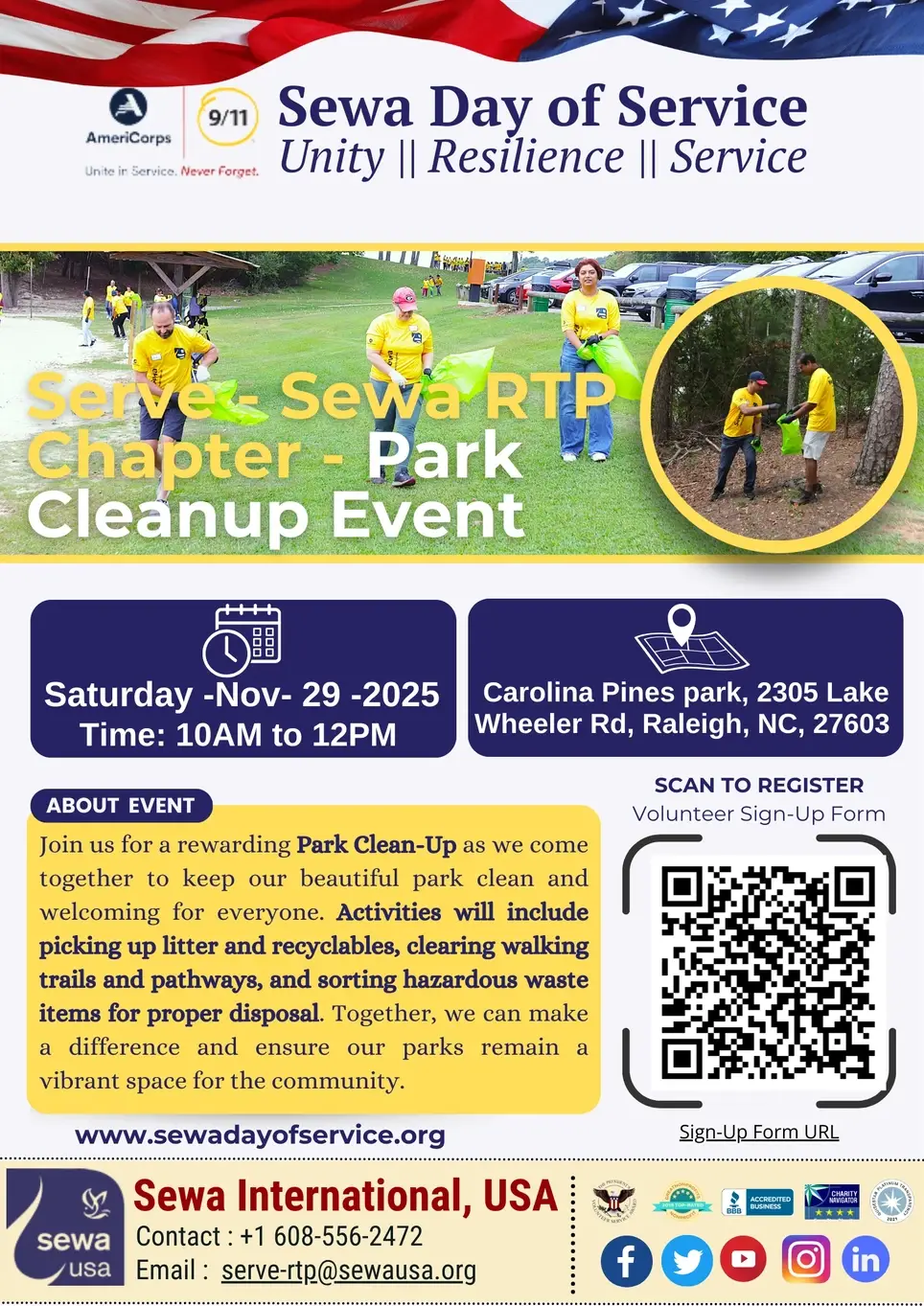Park Clean up - Carolina Pines Park