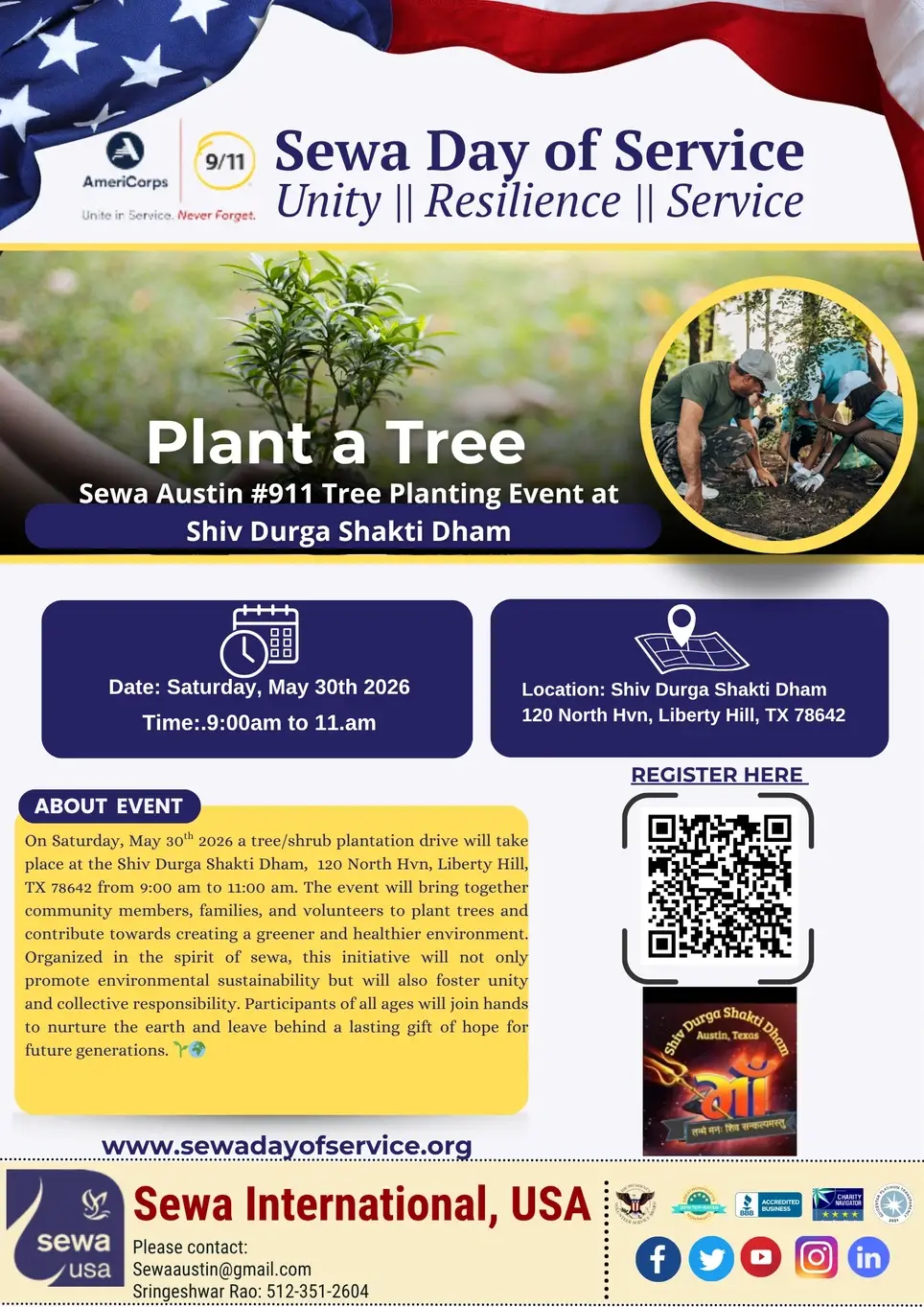 Tree  plantation Shiv Durga Shakti Dham
